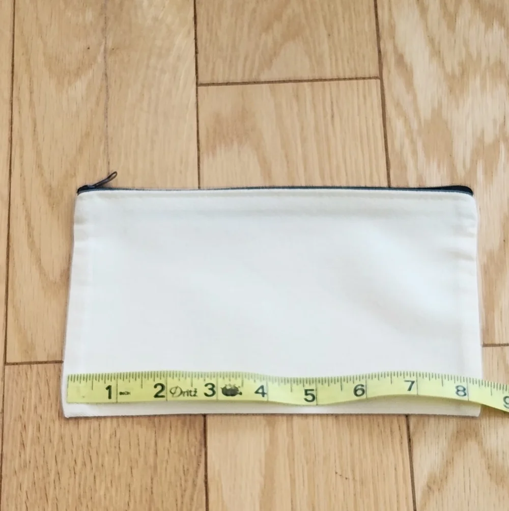 Initial C Floral Letter Organizing Zippered Pouch Or A Makeup Pouch